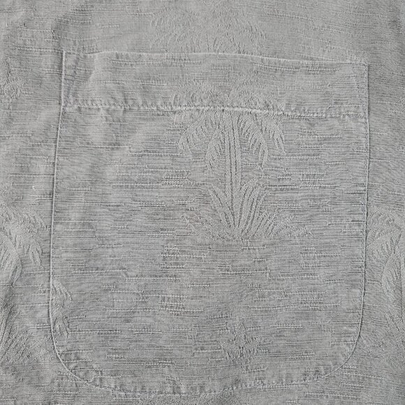 Tommy Bahama Men's Shirt Size Large Silk Short Sleeve Black Button Up Palm Trees - Picture 4 of 9